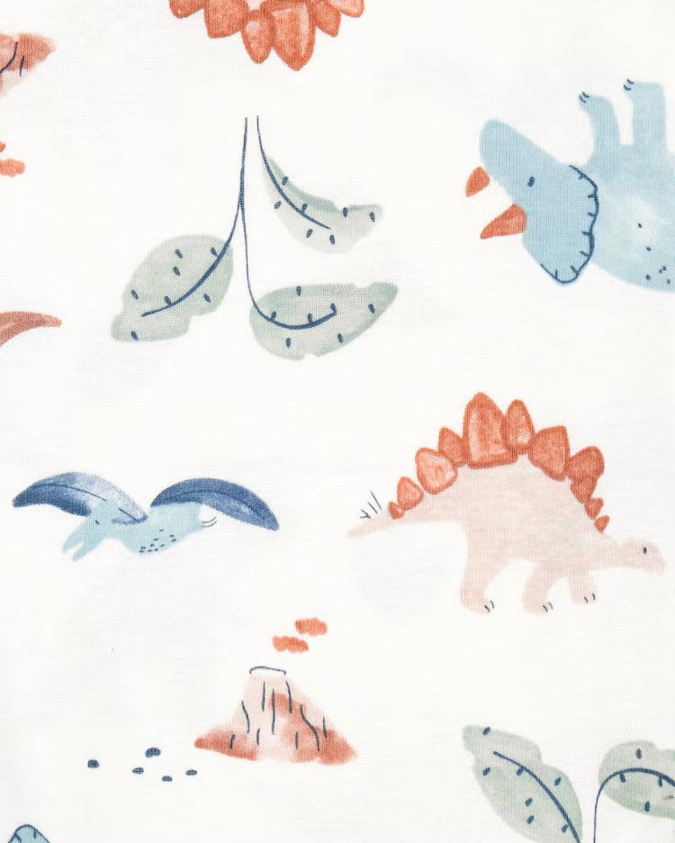 Kit body bebê 5 peças dinos listras multicor | Carter's