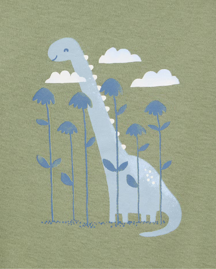 Kit body bebê 4 peças manga longa dinossauro multicor | Carter's