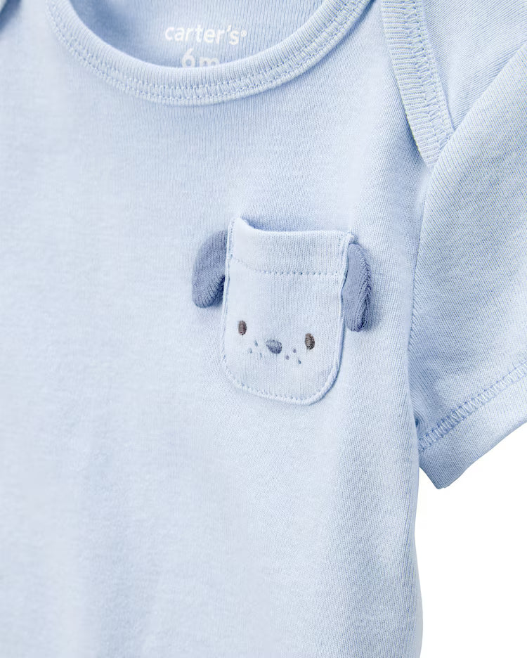 Kit body bebê 5 peças fazendinha listras multicor | Carter's