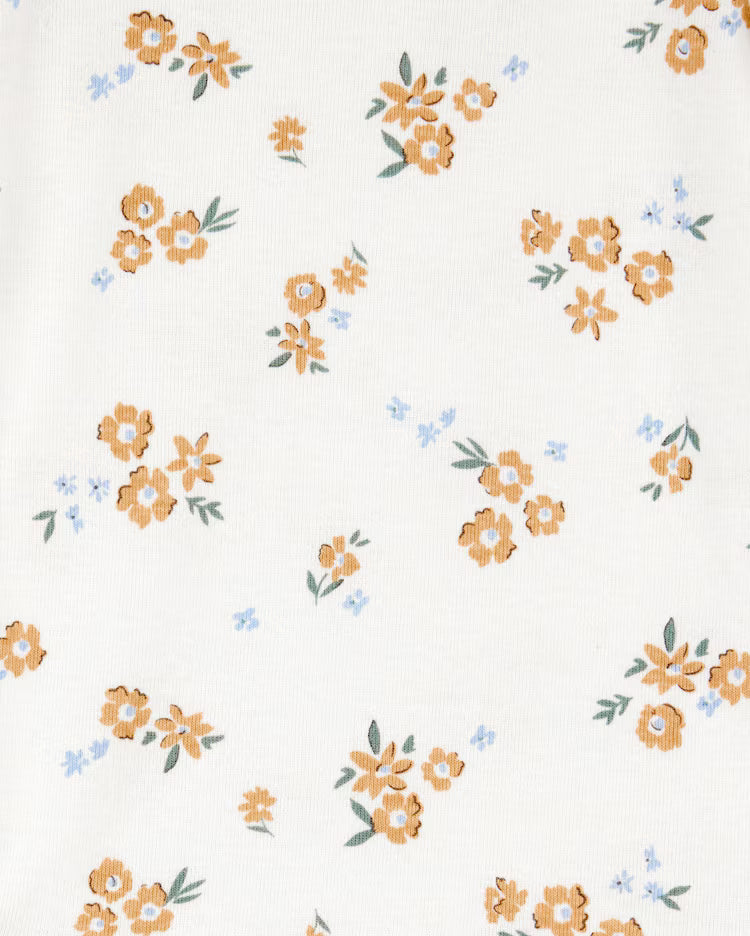 Kit body bebê 5 peças floral listras multicor | Carter's