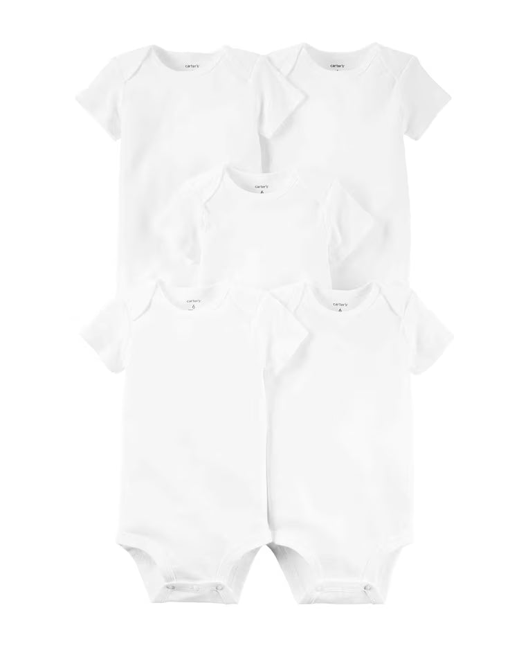 Enxoval bebê 9 peças manga curta e longa branco | Carter's